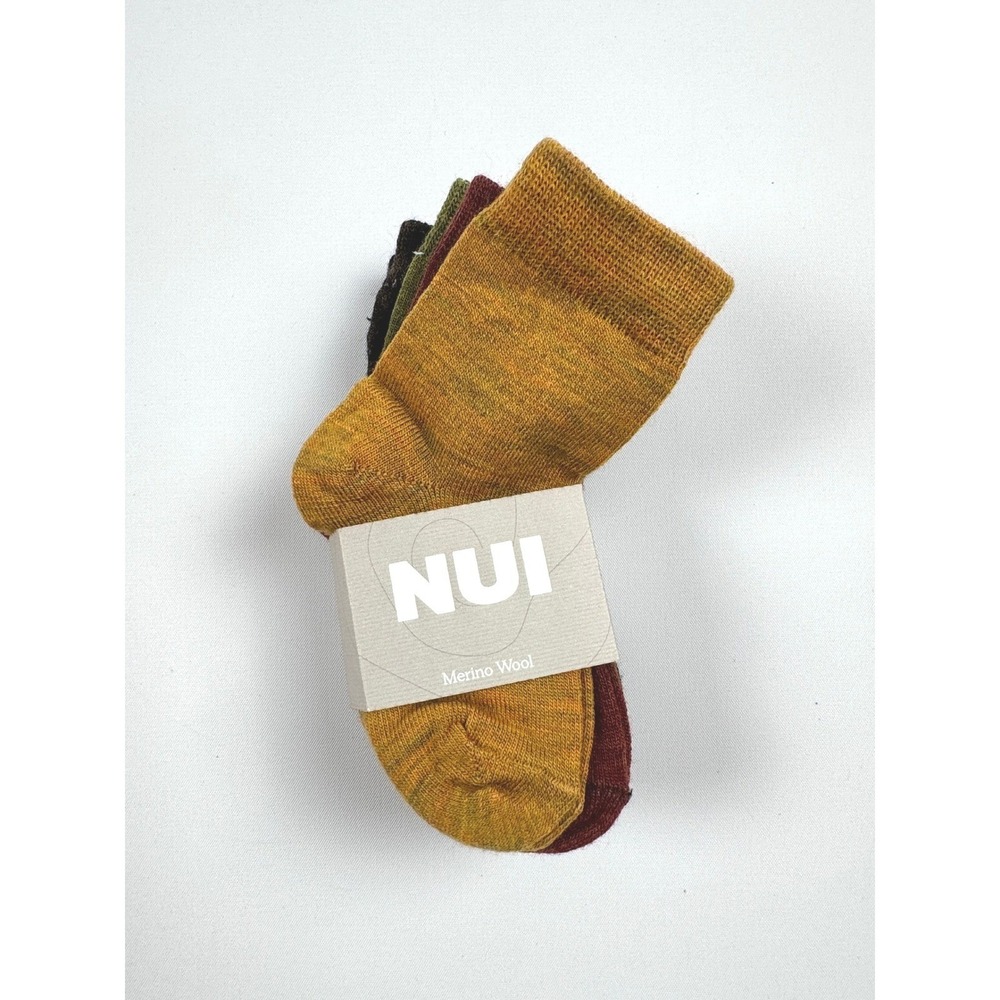 NUI Organics Nature Socks Harakeke 5pc 6-12m